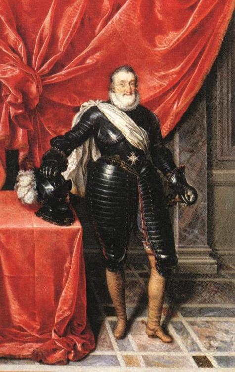POURBUS, Frans the Younger Henry IV, King of France in Armour F Spain oil painting art